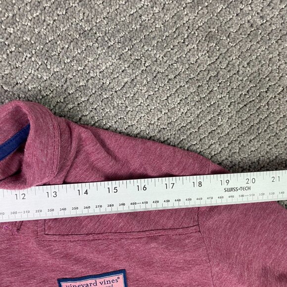 Vineyard Vines Shep Shirt Men's XL Jetty Red 1/4 Zip Performance 3/4 Sleeves - Picture 12 of 14